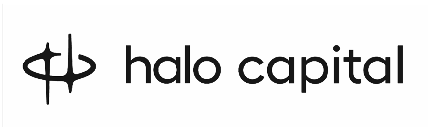 Halo Capital logo with stylized symbol to the left of the company name.